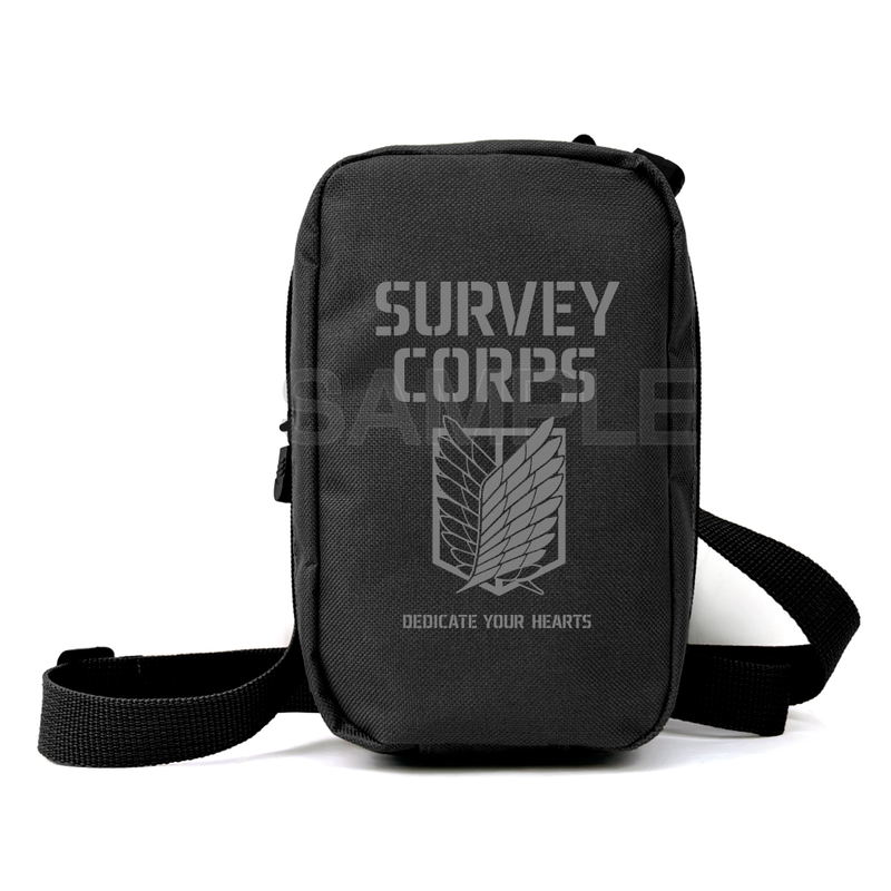 Attack On Titan - Survey Corps Mini Shoulder Pouch (Black) image 1