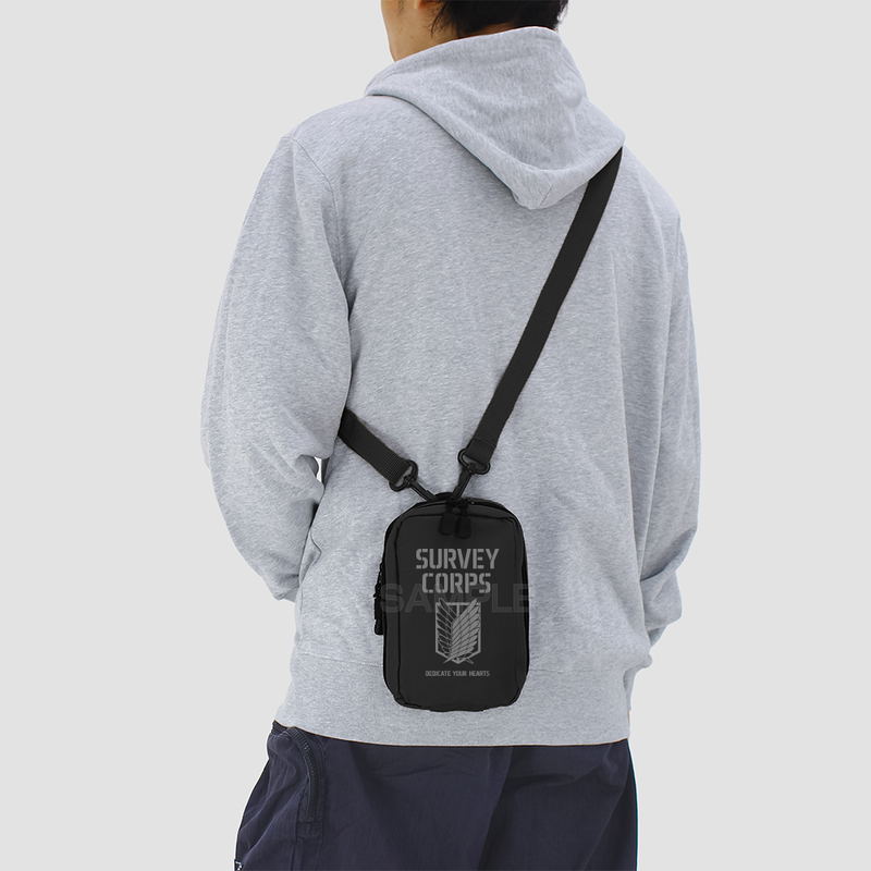 Attack On Titan - Survey Corps Mini Shoulder Pouch (Black) image 2