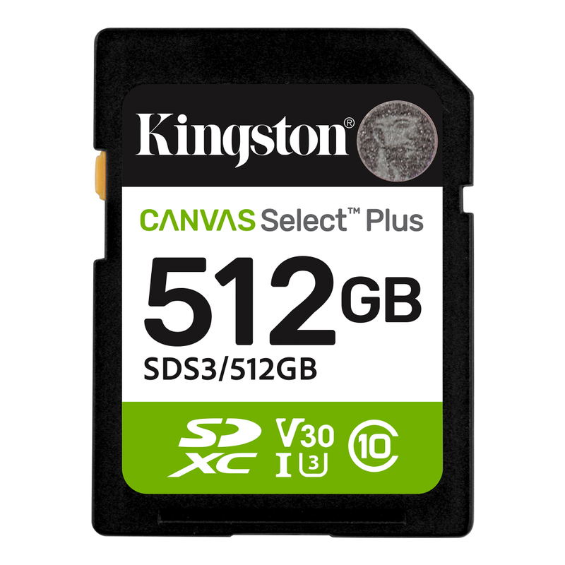 Kingston Canvas Select Plus SD Memory Card (512GB) image 1