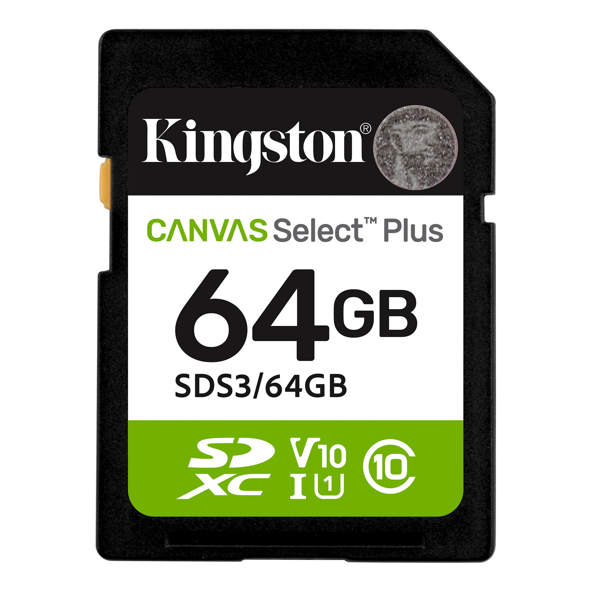 Kingston Canvas Select Plus SD Memory Card (64GB) for Laptop, Desktop