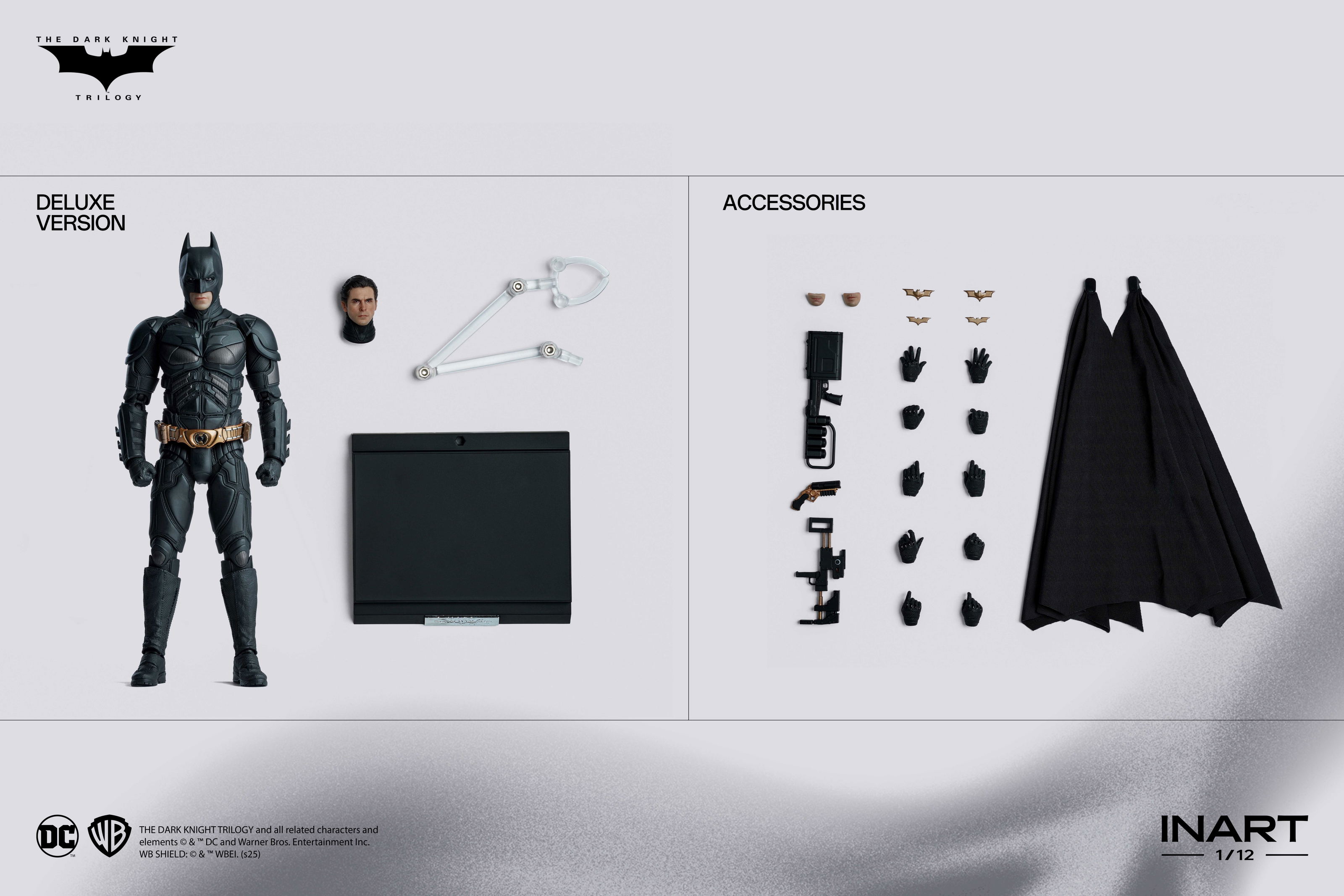 The Dark Knight Rises 1/12 Scale Action Figure: Batman (The Dark