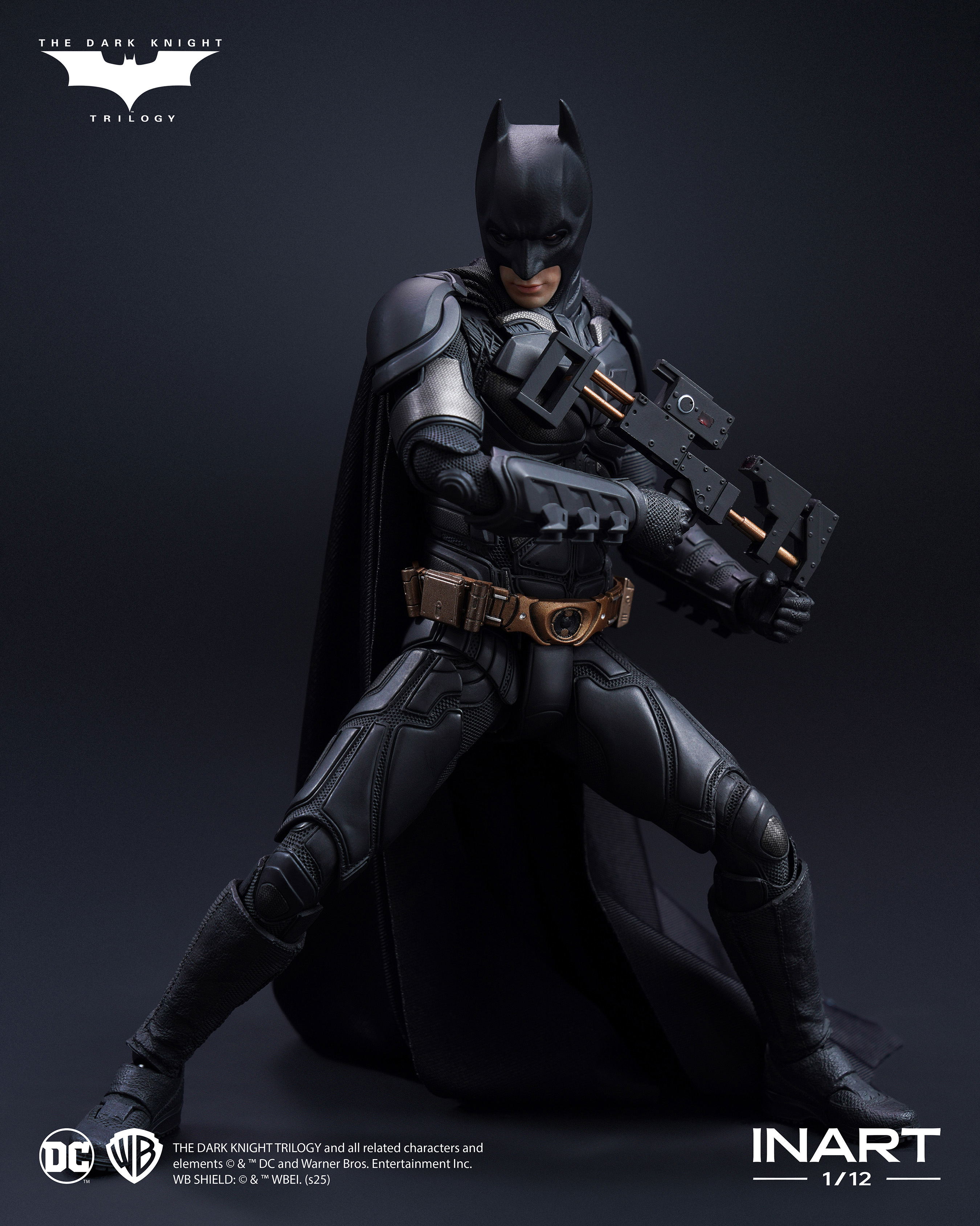 The Dark Knight Rises 1/12 Scale Action Figure: Batman (The Dark