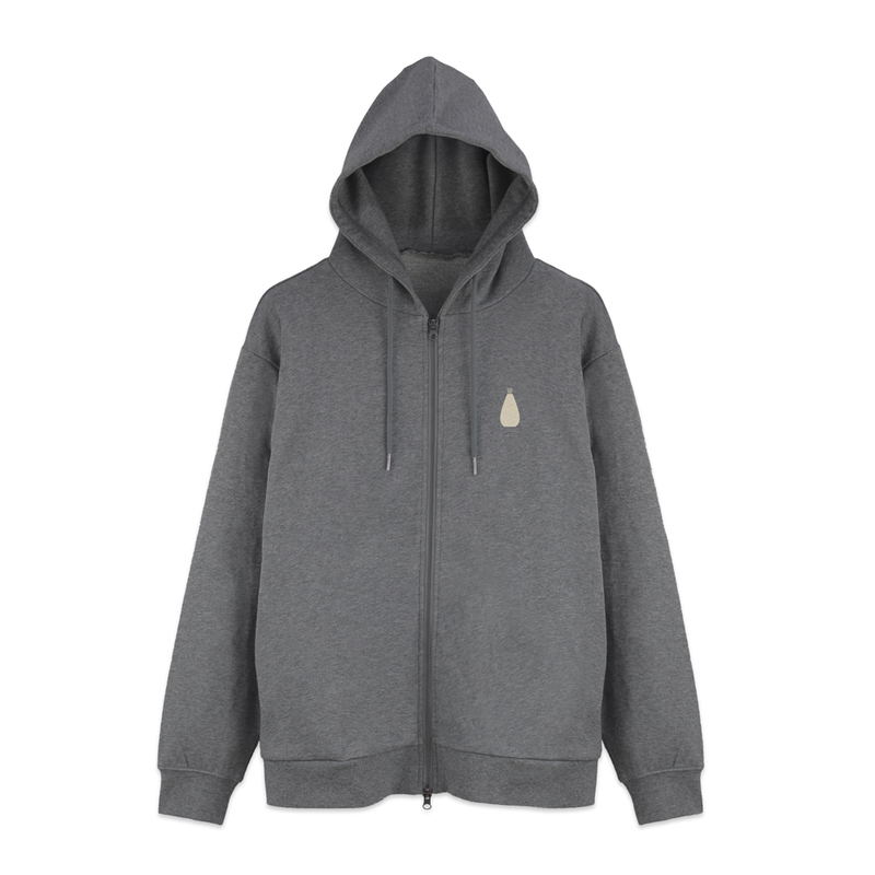 Gintama - Tosshi's I believe Working Is Losing Zip Hoodie (Mix Gray | Size L) image 2