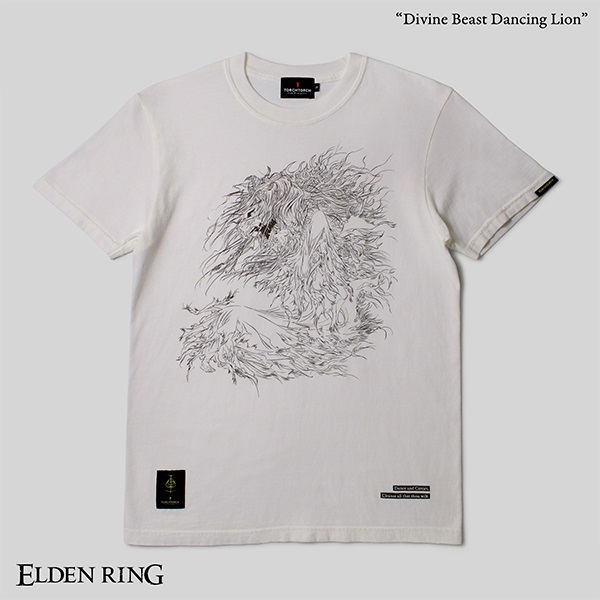 Elden Ring x Torch Torch - Divine Beast Dancing Lion T-shirt (White | Size M) image 1