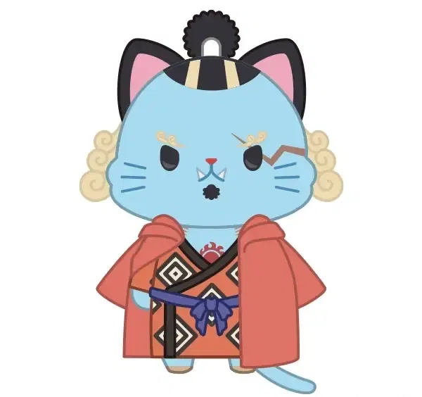 One Piece WithCAT Plush Key Chain With Eye Mask Jinbe — Import Game Deal