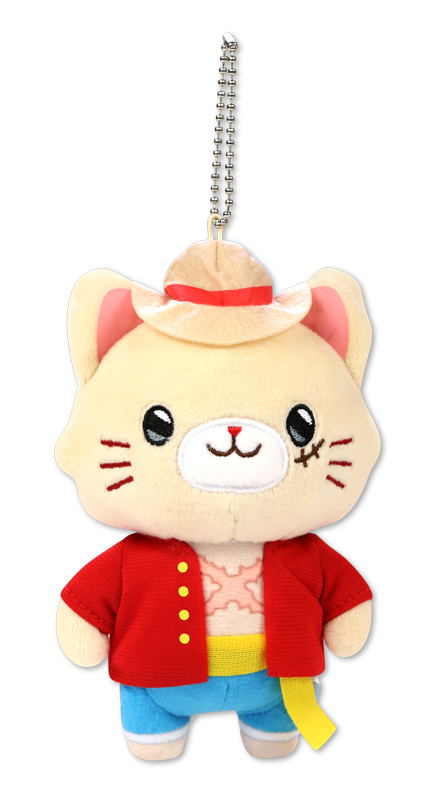 One Piece WithCAT Plush Key Chain With Eye Mask Luffy — Import Game Deal