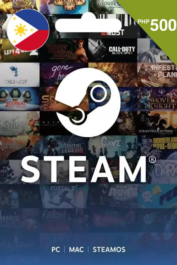 Steam Gift Card (PHP 500 | For Philippines Currency Only) <span class="ext" style="background-color: #2a475e; color: #FFFFFF;">STEAM</span> <span class="ext ext_digital">digital</span> image 1