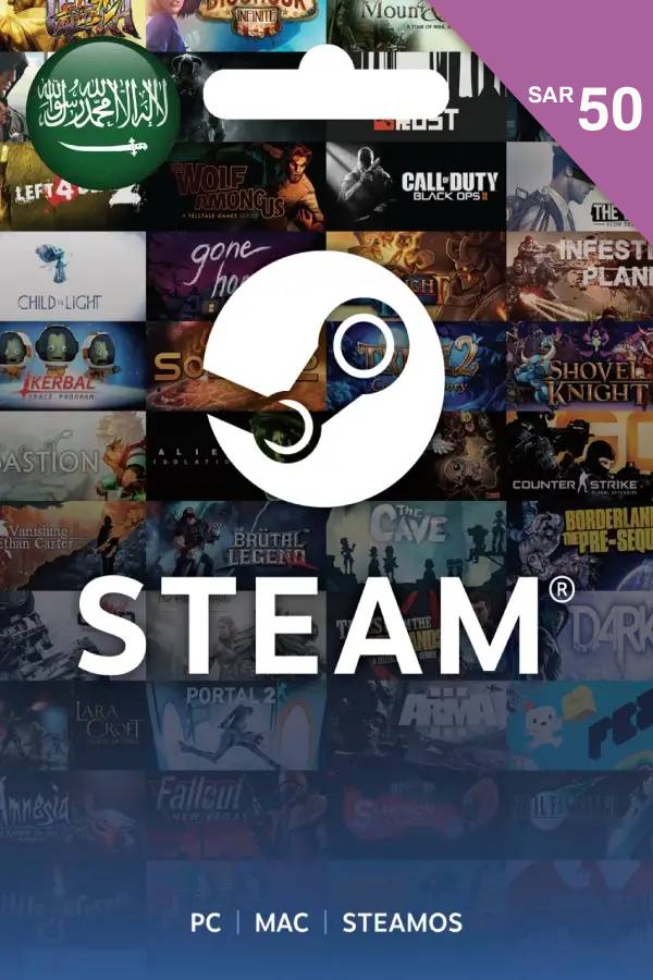 Steam Gift Card (SAR 50 | For Saudi Arabia Currency Only) STEAM digital — Import Game Deal