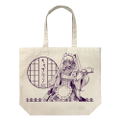 Code Geass: Roze Of The Recapture - Original Illustration Of Catherine Sabathra Large Tote Bag Japanese Maid Ver. (Natural) thumbnail 1