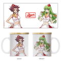 Code Geass: Lelouch Of The Rebellion - Original Illustration Of C.C. & Kallen Full Color Mug With Lid American Diner Ver. thumbnail 1