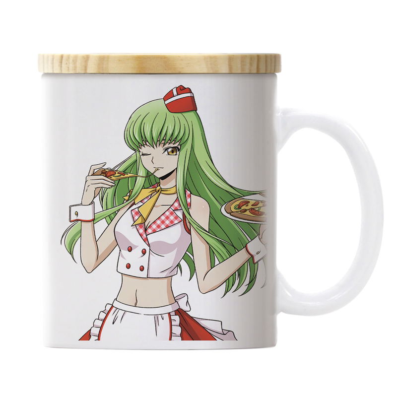 Code Geass: Lelouch Of The Rebellion - Original Illustration Of C.C. & Kallen Full Color Mug With Lid American Diner Ver. image 2