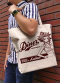 Code Geass: Lelouch Of The Rebellion - Original Illustration Of Kallen Kozuki Large Tote Bag American Diner Ver. (Natural) thumbnail 2