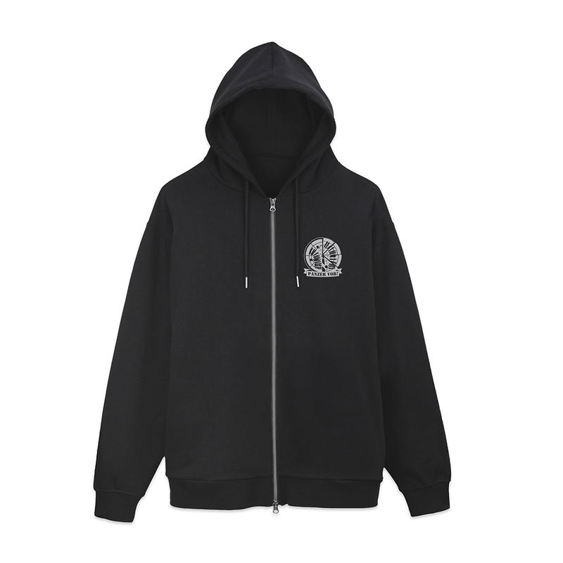 Girls Und Panzer Das Finale - Anzio High School Zip Hoodie (Black | Size XL) image 2
