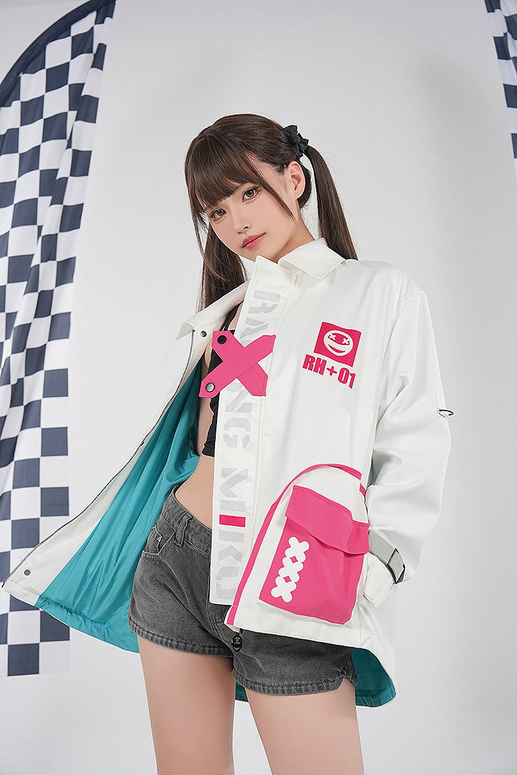 Hatsune Miku GT Project Hatsune Miku Racing Ver. 2025 Track Jacket (Size M) image 4