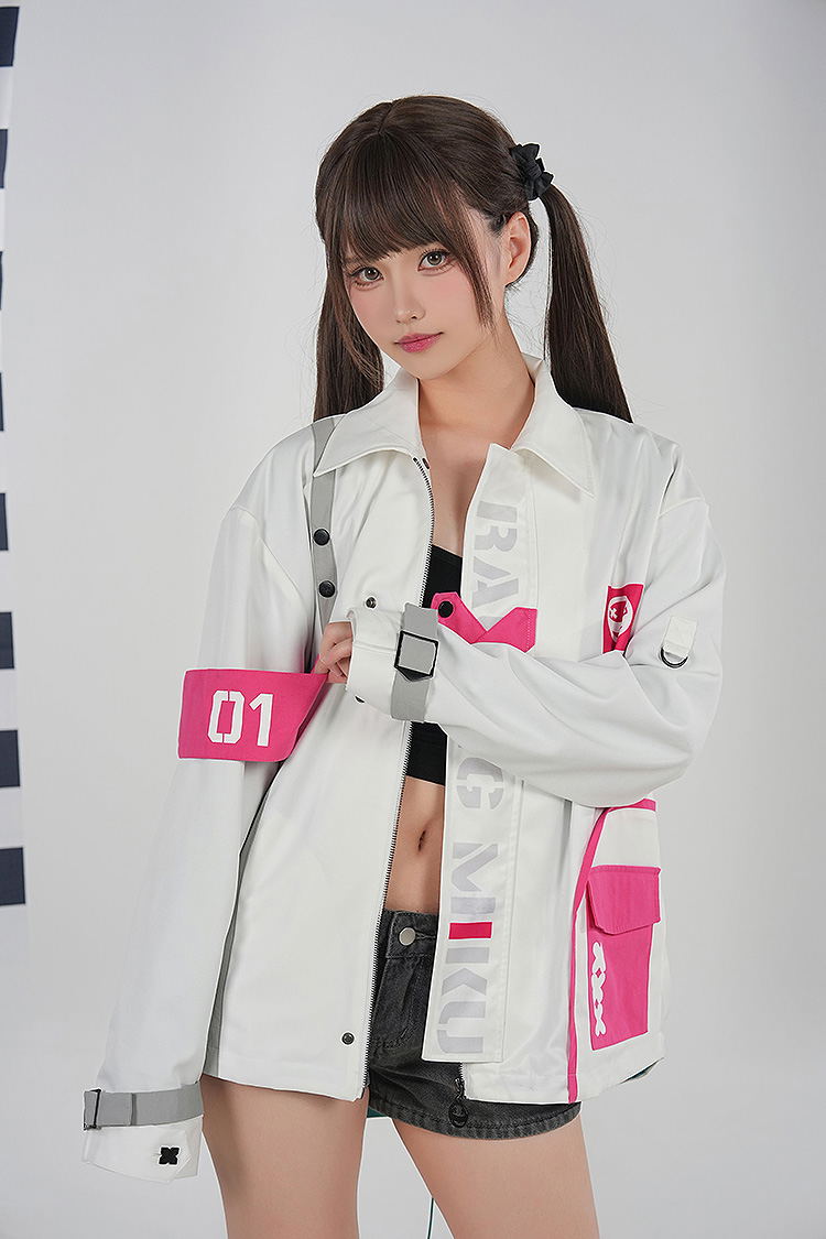 Hatsune Miku GT Project Hatsune Miku Racing Ver. 2025 Track Jacket (Size M) image 8
