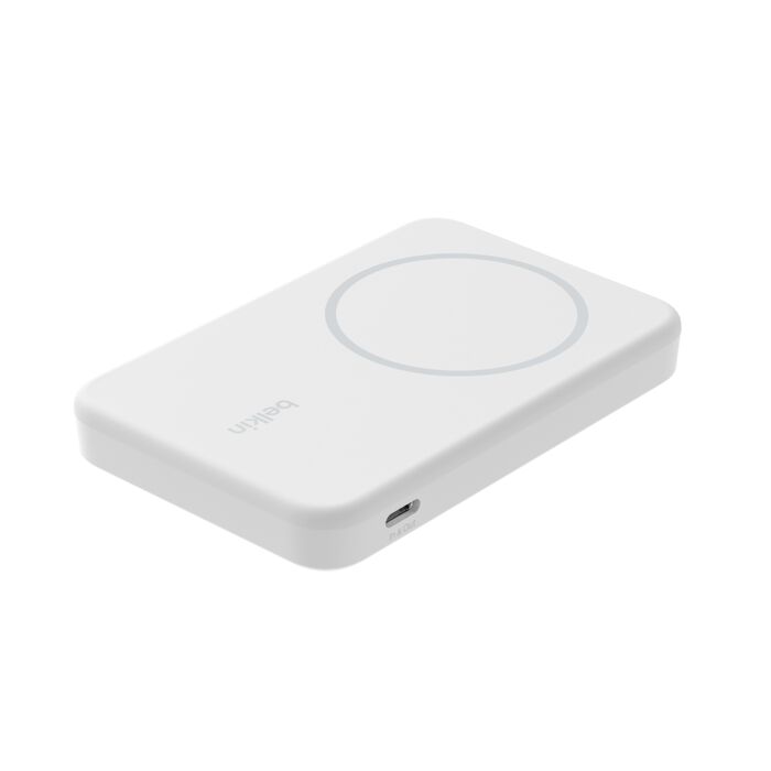 Belkin BoostCharge Pro Magnetic Power Bank with Qi2 15W 5K (White) image 1