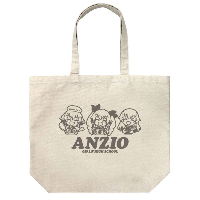 Girls Und Panzer Das Finale - Anzio High School Large Tote Bag (Natural) image 1