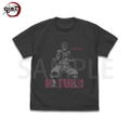 Demon Slayer: Kimetsu No Yaiba - Upper Rank Three Akaza T-shirt (Sumi | Size M) thumbnail 1