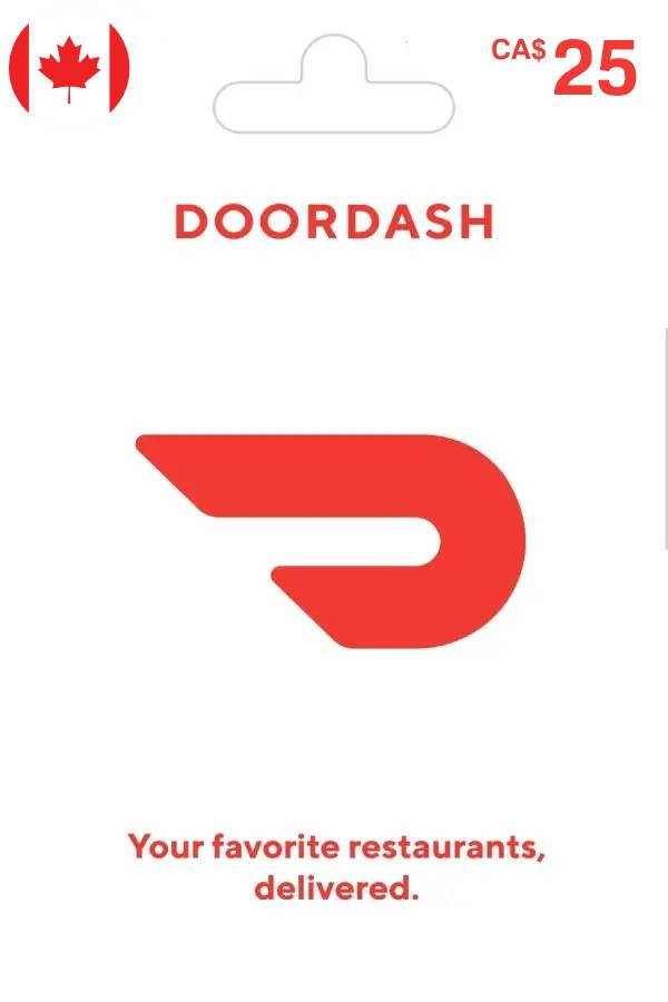 DoorDash Gift Card CAD 25 | Canada Account Only digital — Import Game Deal