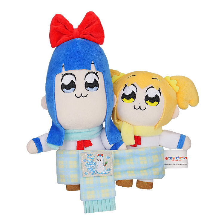 Pop Team Epic Warm Winter Day Series Scarf Plushie Set