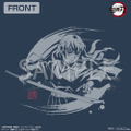 Demon Slayer: Kimetsu No Yaiba - Muichiro Tokito Mist Breathing T-shirt (Slate | Size S) thumbnail 2