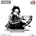 Demon Slayer: Kimetsu No Yaiba - Shinobu Kocho Insect Breathing T-shirt (White | Size XL) thumbnail 2
