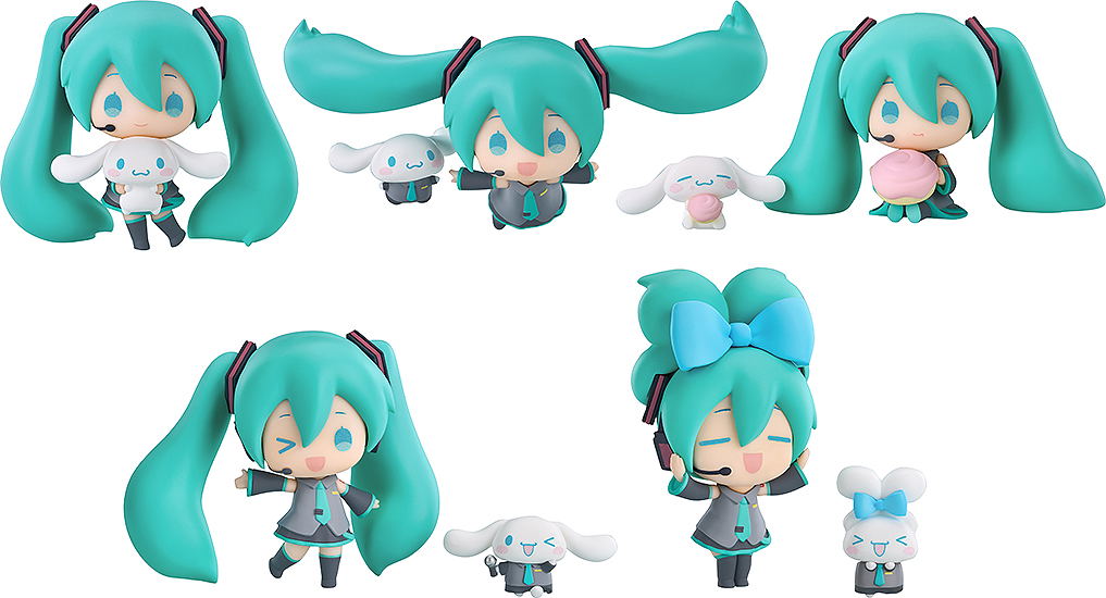 Hatsune Miku x Cinnamoroll Collectible Figure (Set of 5 Pieces)