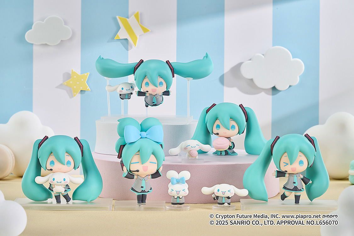 特撮 Hatsune Miku& cinnamon roll Sanrio Set Hatsune Miku x Cinnamoroll Collectible Figure (Set of 5 Pieces)