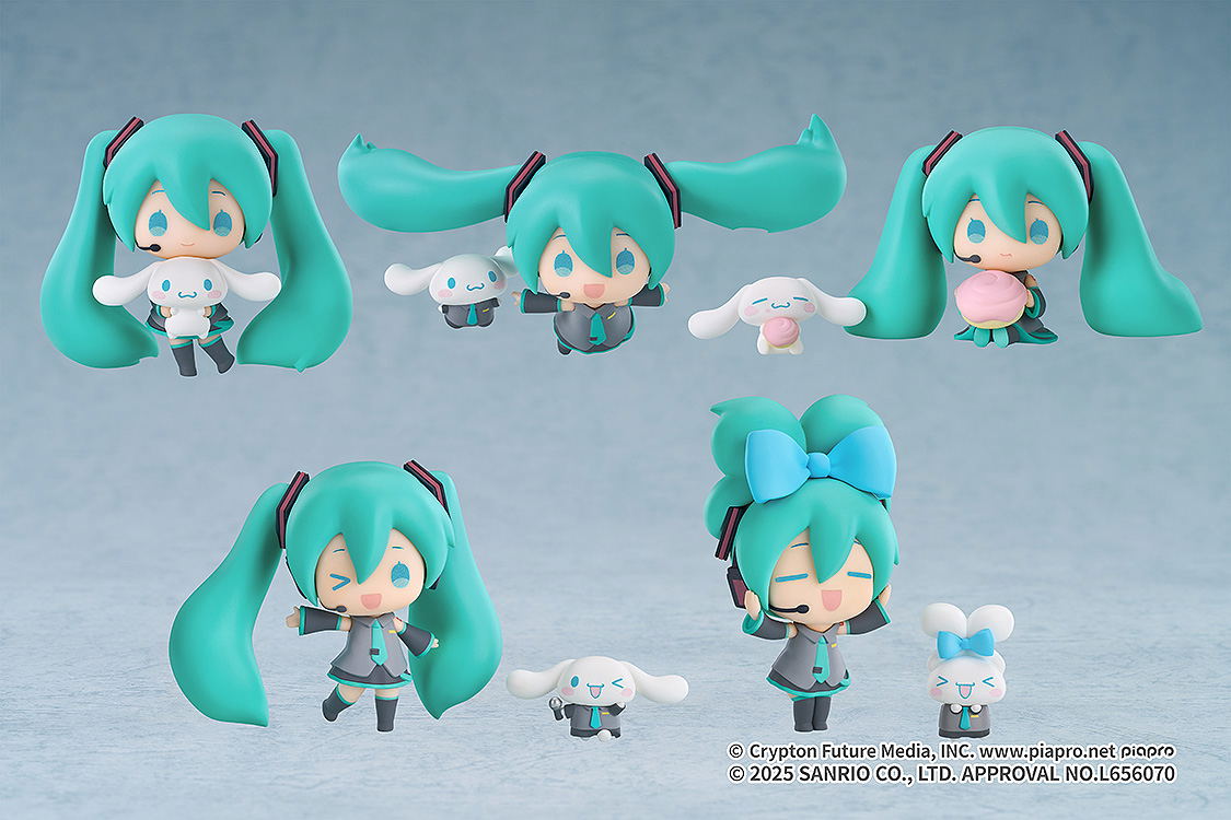 特撮 Hatsune Miku& cinnamon roll Sanrio Set Hatsune Miku x Cinnamoroll Collectible Figure (Set of 5 Pieces)