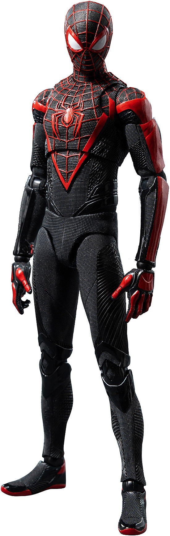 Marvel's Spider-Man 2 1/12 Scale Pre-Painted Action Figure: DLX Spiderman Upgraded Suit (Miles Morales)
