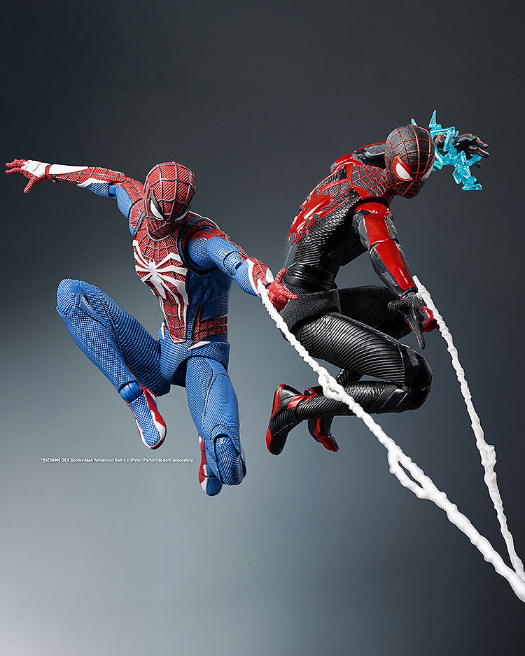 Marvel's Spider-Man 2 1/12 Scale Pre-Painted Action Figure: DLX Spiderman Upgraded Suit (Miles Morales) image 11