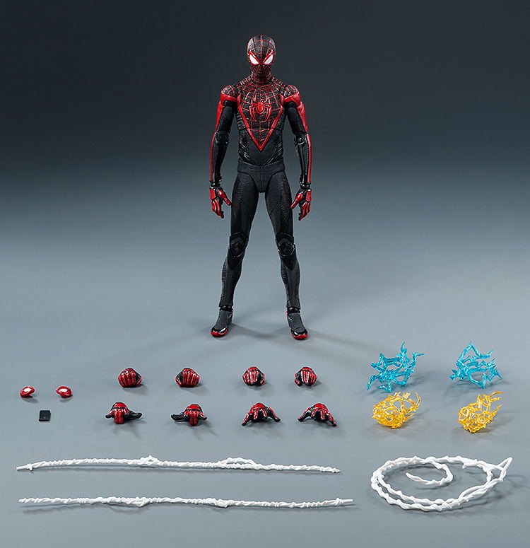 Marvel's Spider-Man 2 1/12 Scale Pre-Painted Action Figure: DLX Spiderman Upgraded Suit (Miles Morales) image 2
