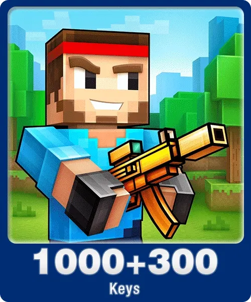 Pixel Gun 3D 1000 + 300 Keys | Indonesia Direct Top Up Codashop Direct Top Up digital — Import Game Deal