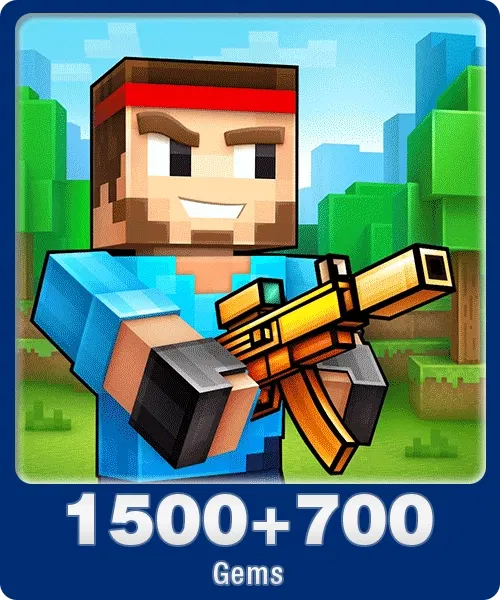 Pixel Gun 3D 1500 + 700 Gems | Indonesia Direct Top Up Codashop Direct Top Up digital — Import Game Deal