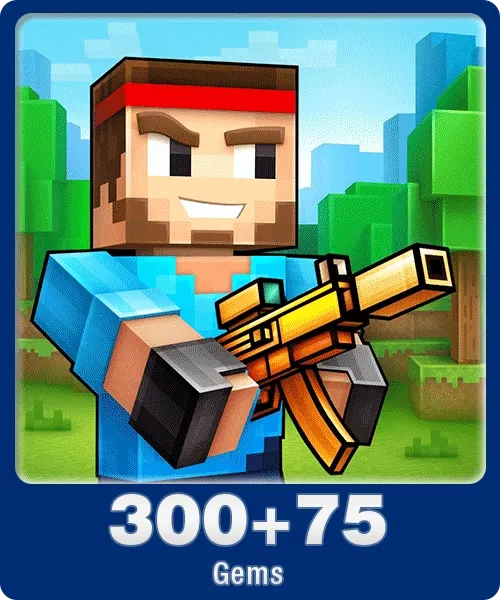 Pixel Gun 3D 300 + 75 Gems | Indonesia Direct Top Up Codashop Direct Top Up digital — Import Game Deal