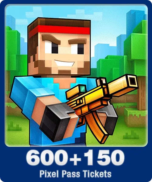 Pixel Gun 3D 600 + 150 Pixel Pass Tickets | Indonesia Direct Top Up Codashop Direct Top Up digital — Import Game Deal