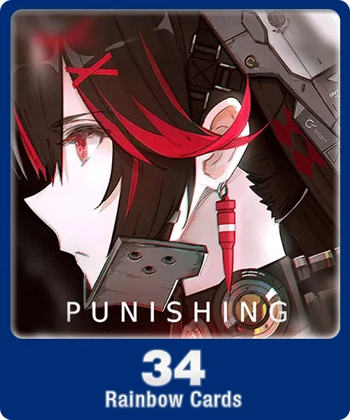 Punishing Gray Raven 34 Rainbow Cards | Indonesia Direct Top Up Codashop Direct Top Up digital — Import Game Deal