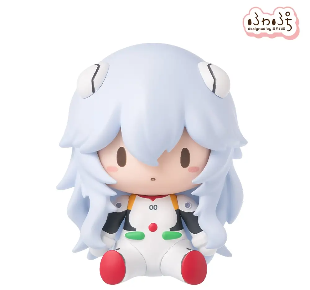 Evangelion 3.0+1.0 Thrice Upon a Time Fuwa Petit Deformed Figure Rei Long Hair