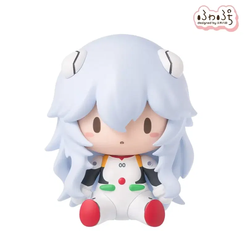 Evangelion 3.0+1.0 Thrice Upon a Time Fuwa Petit Deformed Figure Rei Long Hair image 1