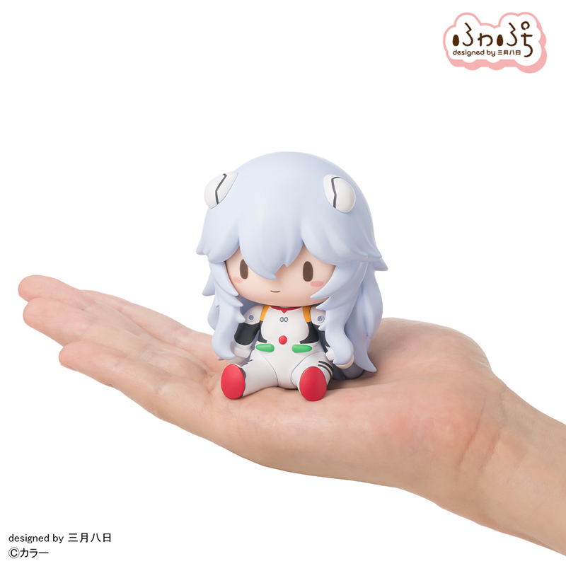 Evangelion 3.0+1.0 Thrice Upon a Time Fuwa Petit Deformed Figure Rei Long Hair image 2