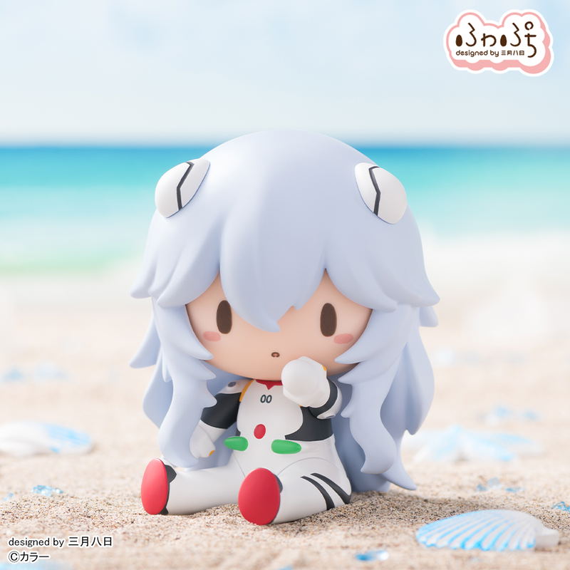 Evangelion 3.0+1.0 Thrice Upon a Time Fuwa Petit Deformed Figure Rei Long Hair image 5