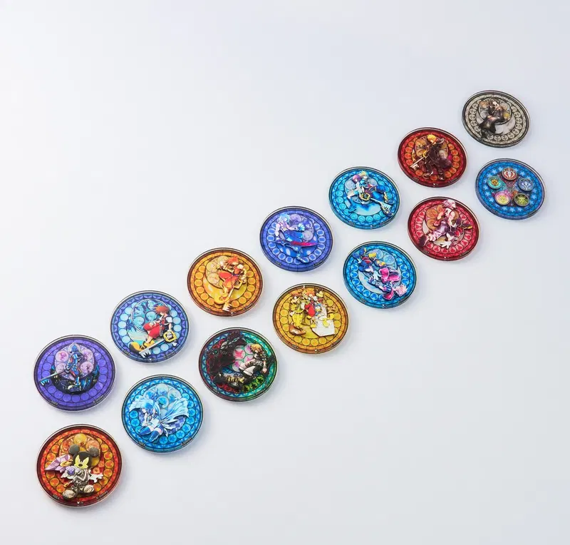 Kingdom Hearts Acrylic Sticker Collection (Set of 14 Pieces) image 1