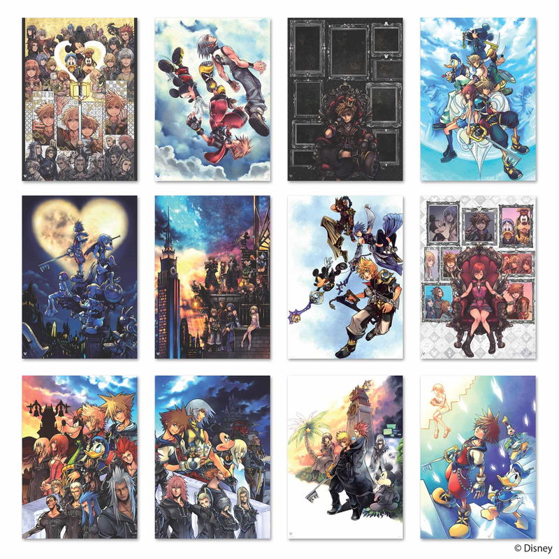 Kingdom Hearts Mini Clear Poster Collection (Set of 12 pieces) image 1