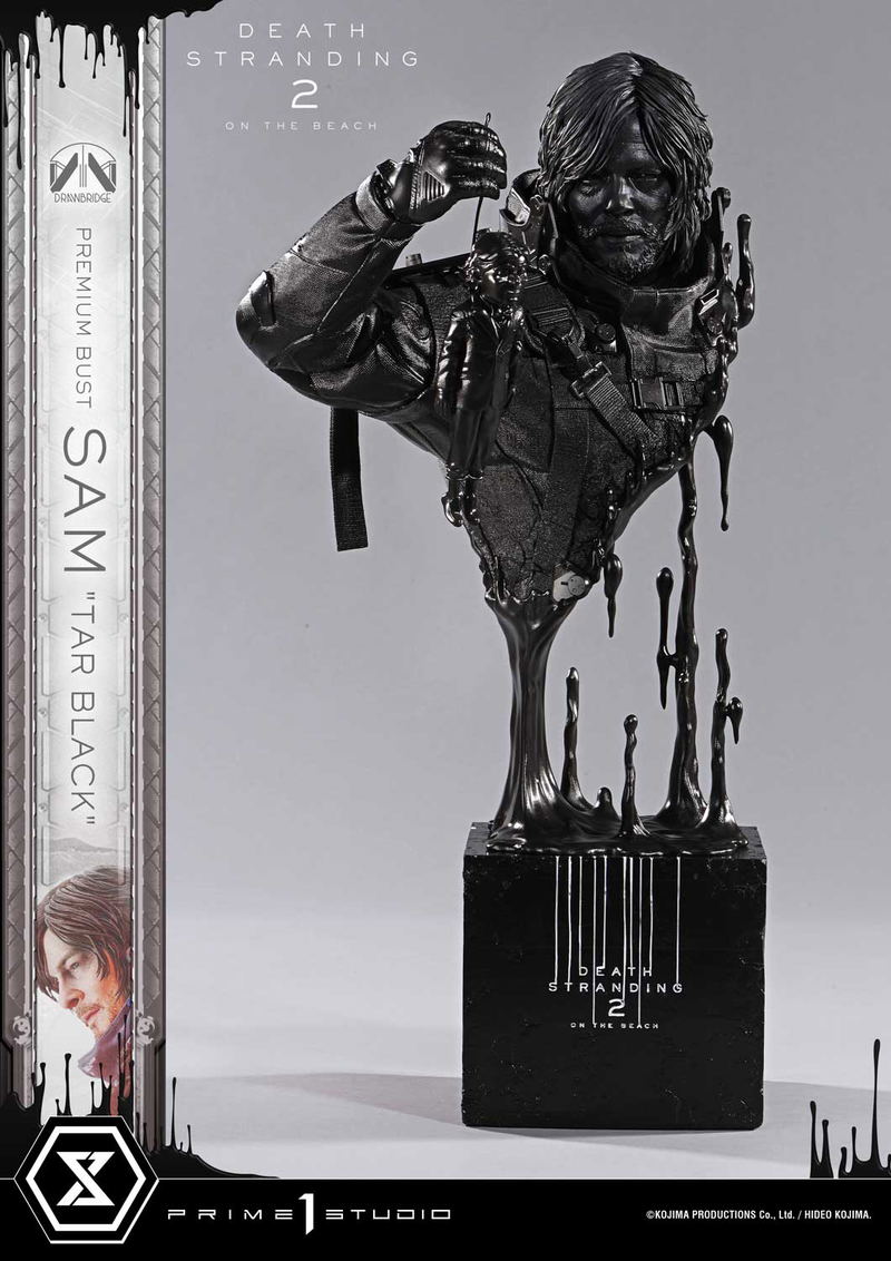 Premium Bust Death Stranding 2 On the Beach 1/3 Scale Statue: Sam (Tar Black) image 1
