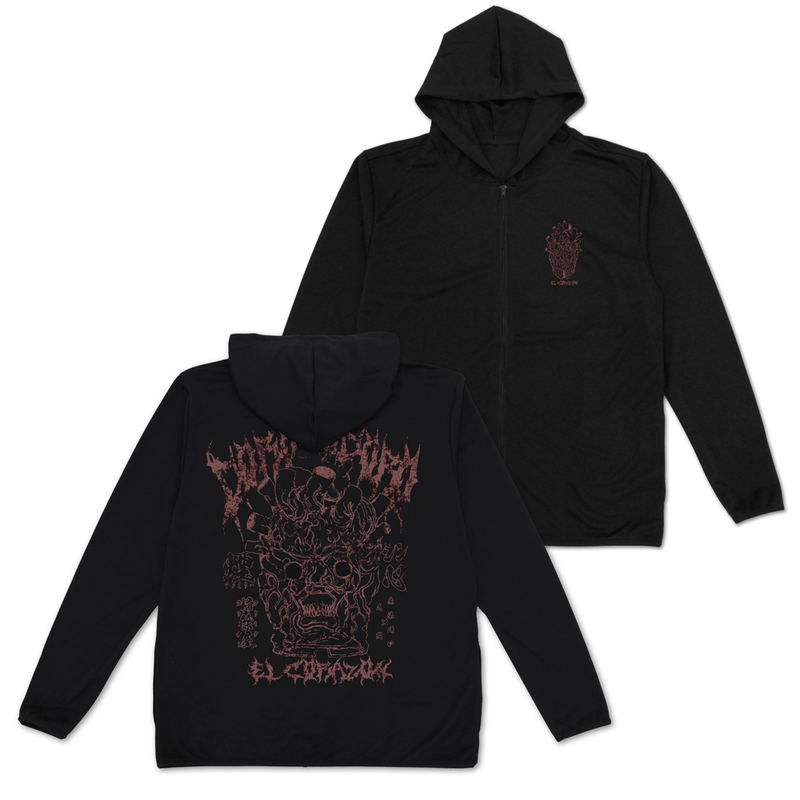 Dorohedoro (Original Version) - Shin Mask Thin Dry Hoodie (Black | Size XL) image 1