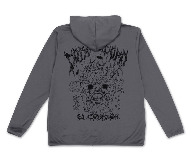 Dorohedoro (Original Version) - Shin Mask Thin Dry Hoodie (Gray | Size M) image 2