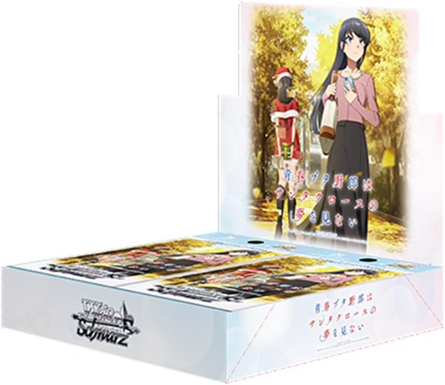 rascal does not dream series booster box Weiss Schwarz | of a Dreaming Girl Yurika Kubo (as Kaede Azusagawa) Nao Toyama (as Tomoe Koga) Atsumi Tanezaki (as Rio Futaba) Maaya Uchida (as Nodoka Toyohama) Inori Minase (as Shoko Makinohara) Asami Seto (as Knapsack Kid) Please be informed that the contents of this product differs from the Japanese version Weiss Schwarz Rascal does not