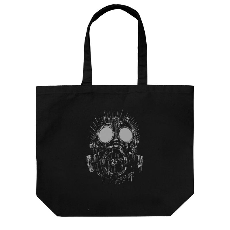 Dorohedoro (Original Version) - Kaiman Mask Large Tote Bag (Black) image 1