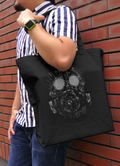 Dorohedoro (Original Version) - Kaiman Mask Large Tote Bag (Black) thumbnail 2