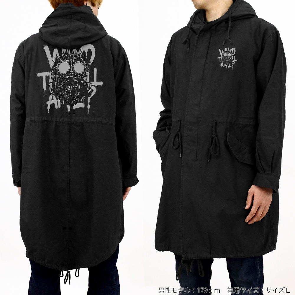【RUDE GALLERY】KAMAKIRI COAT size:3 Dorohedoro (Original Version) - Kaiman Mask M-51 Jacket (Black